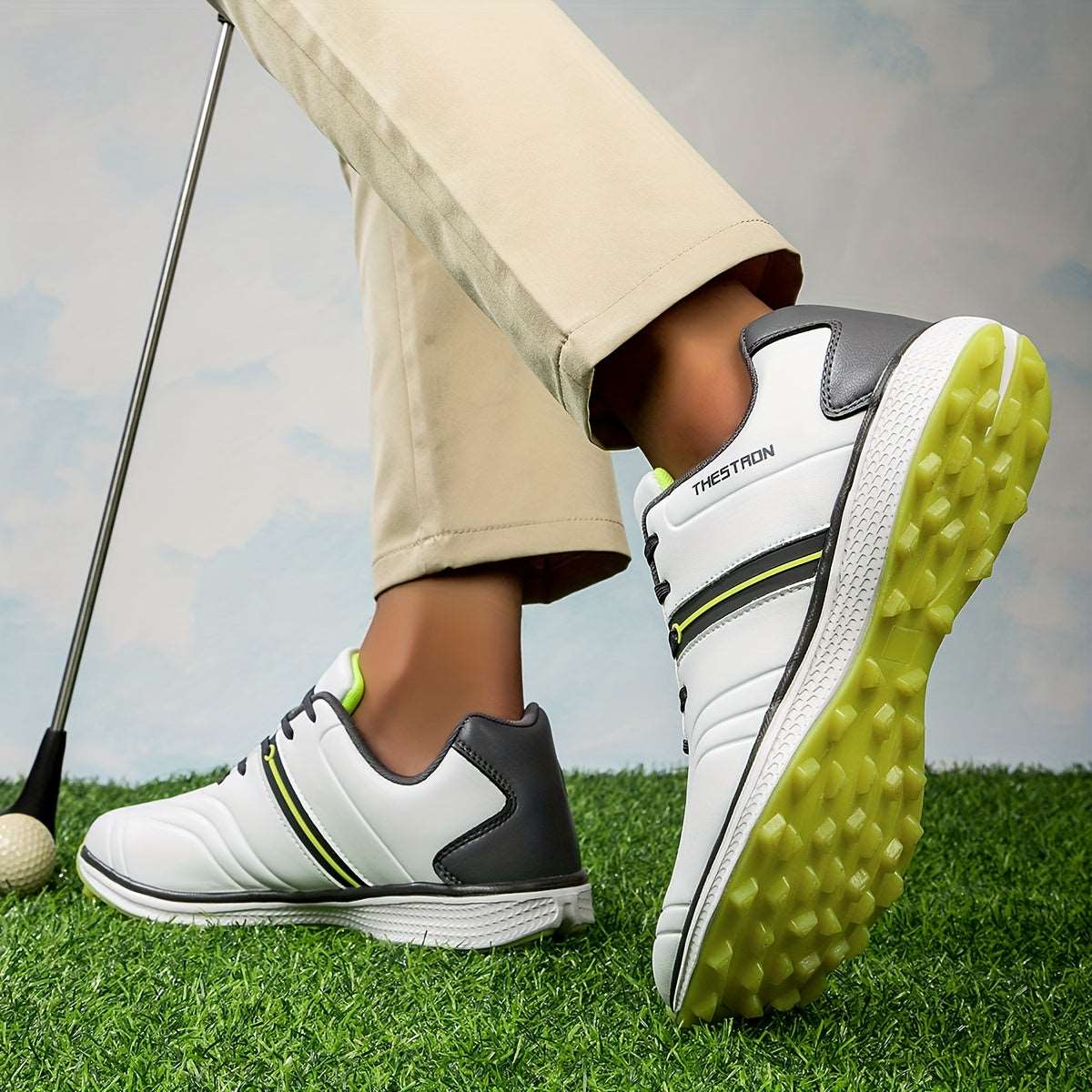 Men's Solid Non-slip Golf Shoes