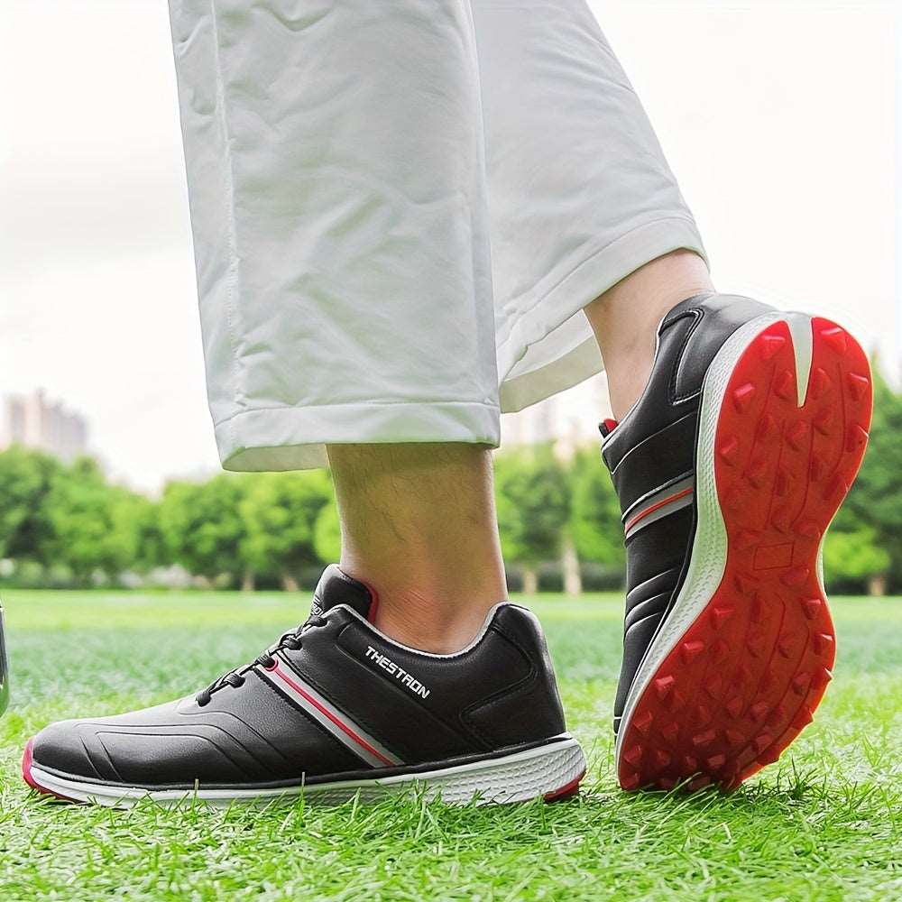Men's Solid Non-slip Golf Shoes