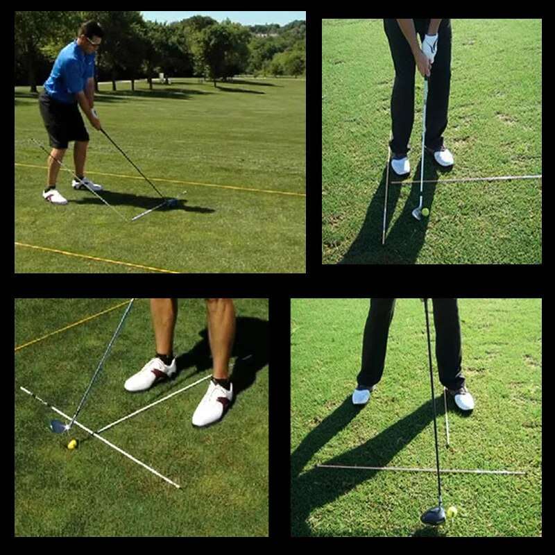 Golf Alignment Sticks & Swing Plane Trainer