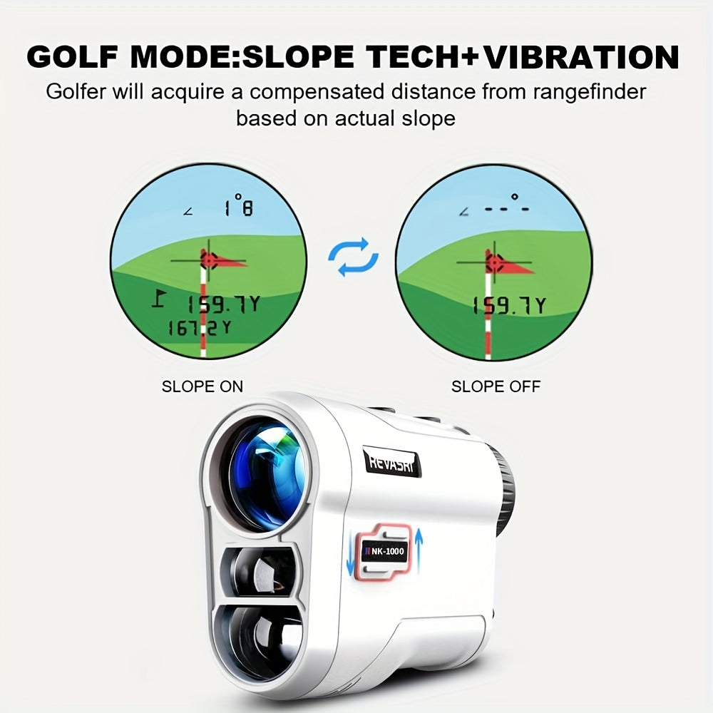 Golf Rangefinder With Slope And Pin Lock Vibration