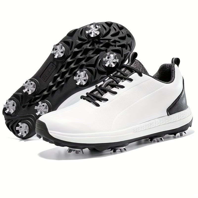 Men's Professional Lightweight Waterproof Golf Shoes with Spike's