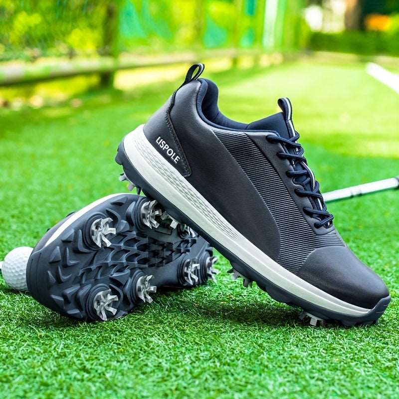 Men's Professional Lightweight Waterproof Golf Shoes with Spike's