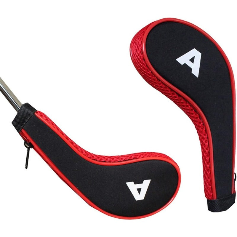 12 Fashionable Number Printed Golf Iron Club Head Covers With Zipper