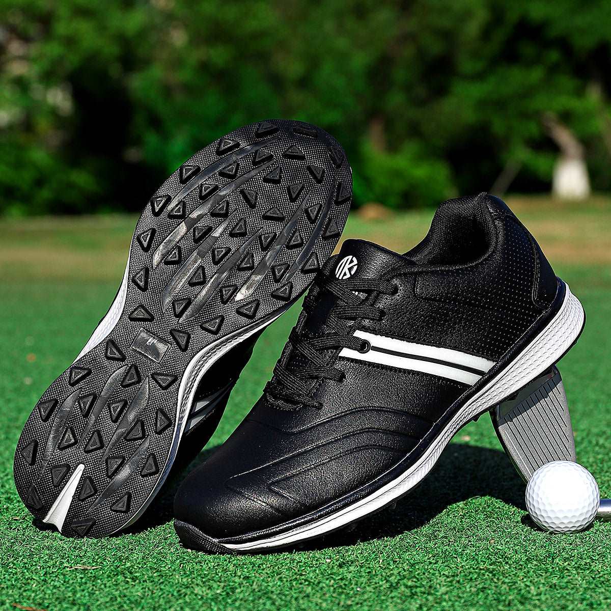 OiMKoi PLUS SIZE Men's Solid Non-slip Golf Shoes