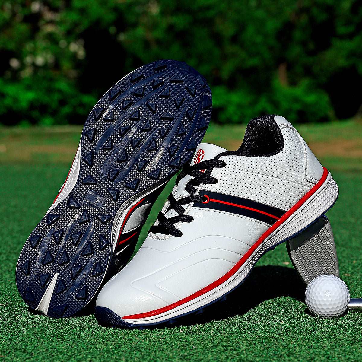 OiMKoi PLUS SIZE Men's Solid Non-slip Golf Shoes