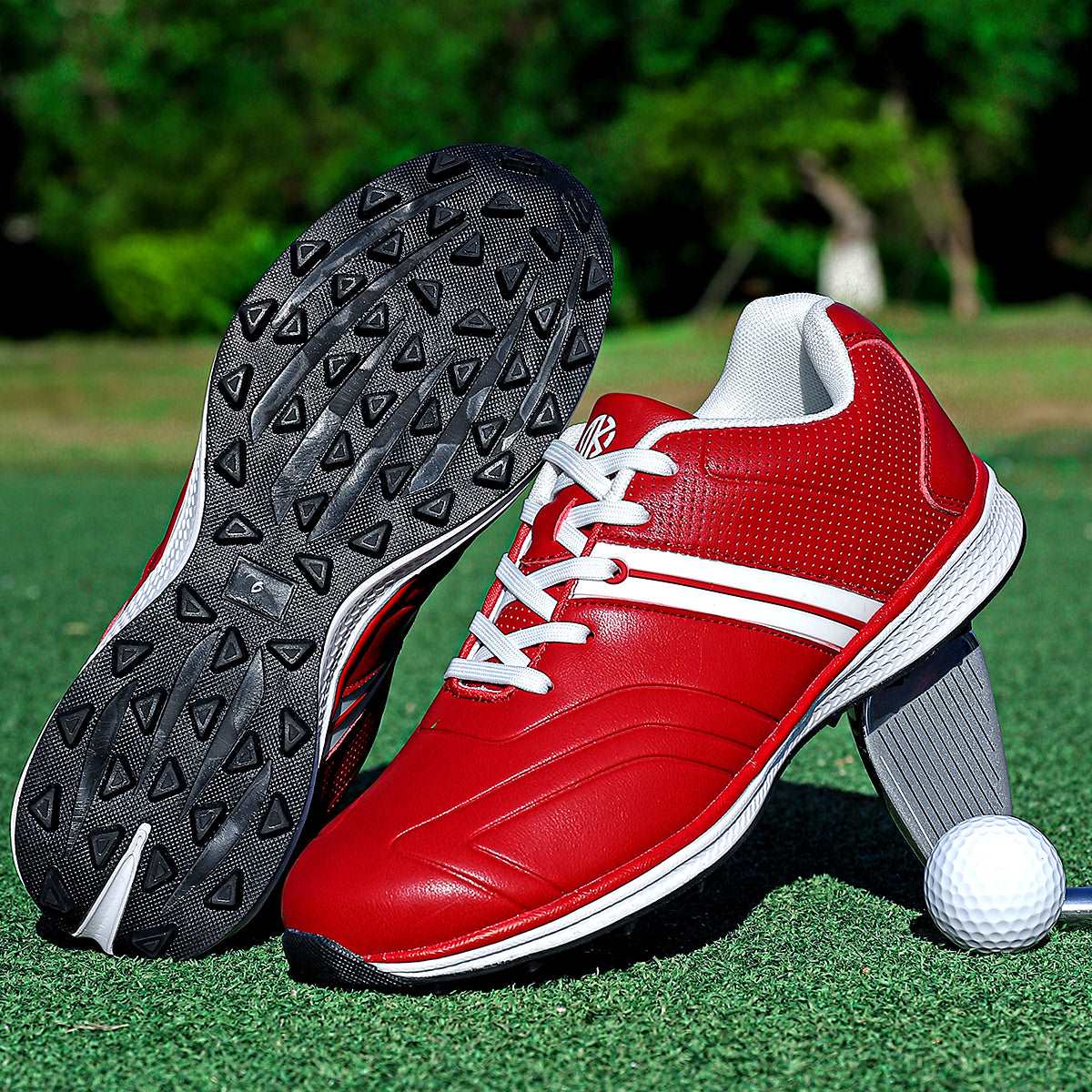 OiMKoi PLUS SIZE Men's Solid Non-slip Golf Shoes