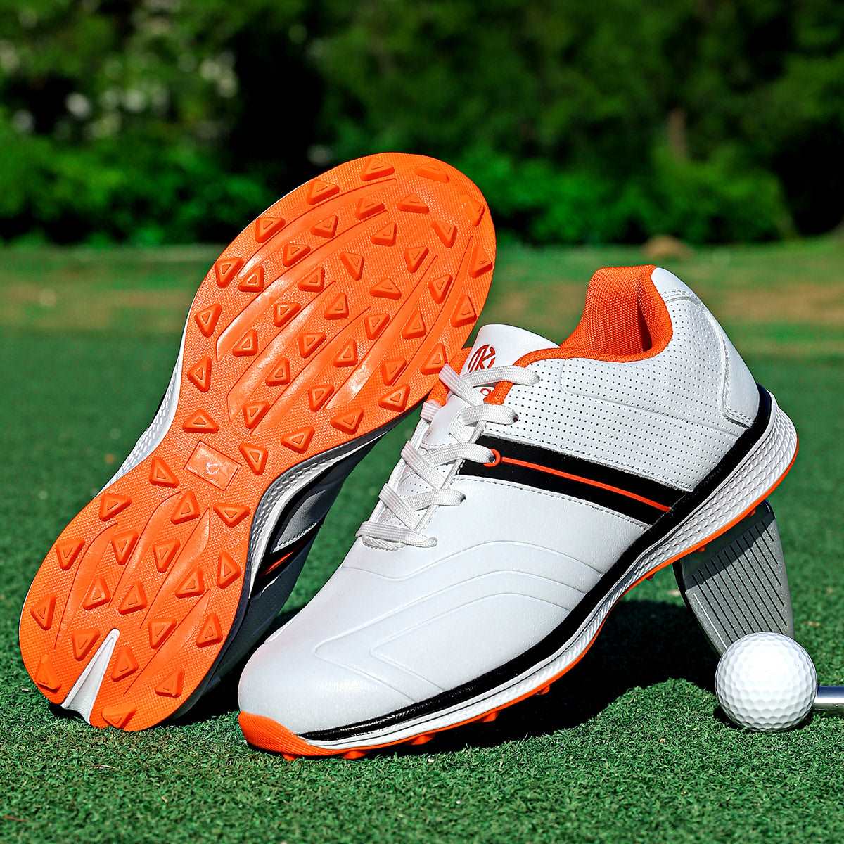 OiMKoi PLUS SIZE Men's Solid Non-slip Golf Shoes