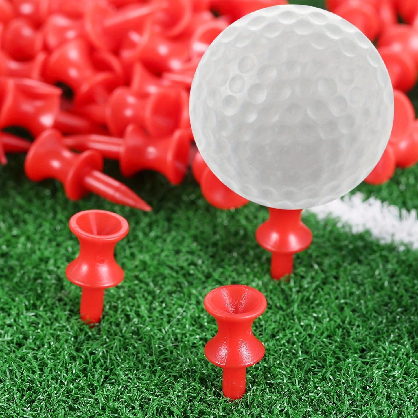 50/100pcs Golf Tees, Plastic Durable Tee's