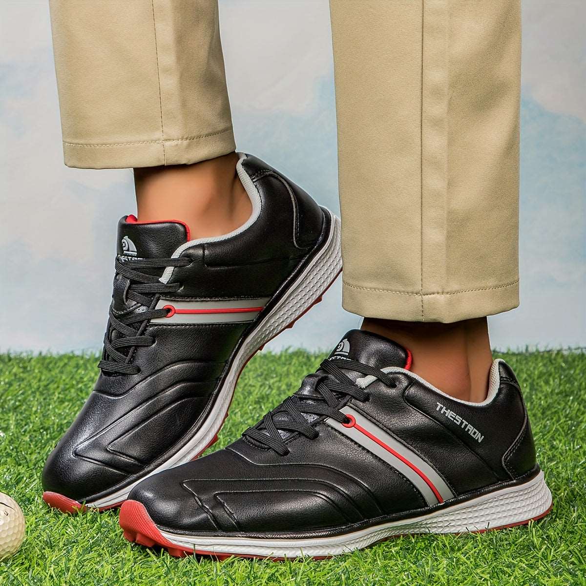 Men's Solid Non-slip Golf Shoes