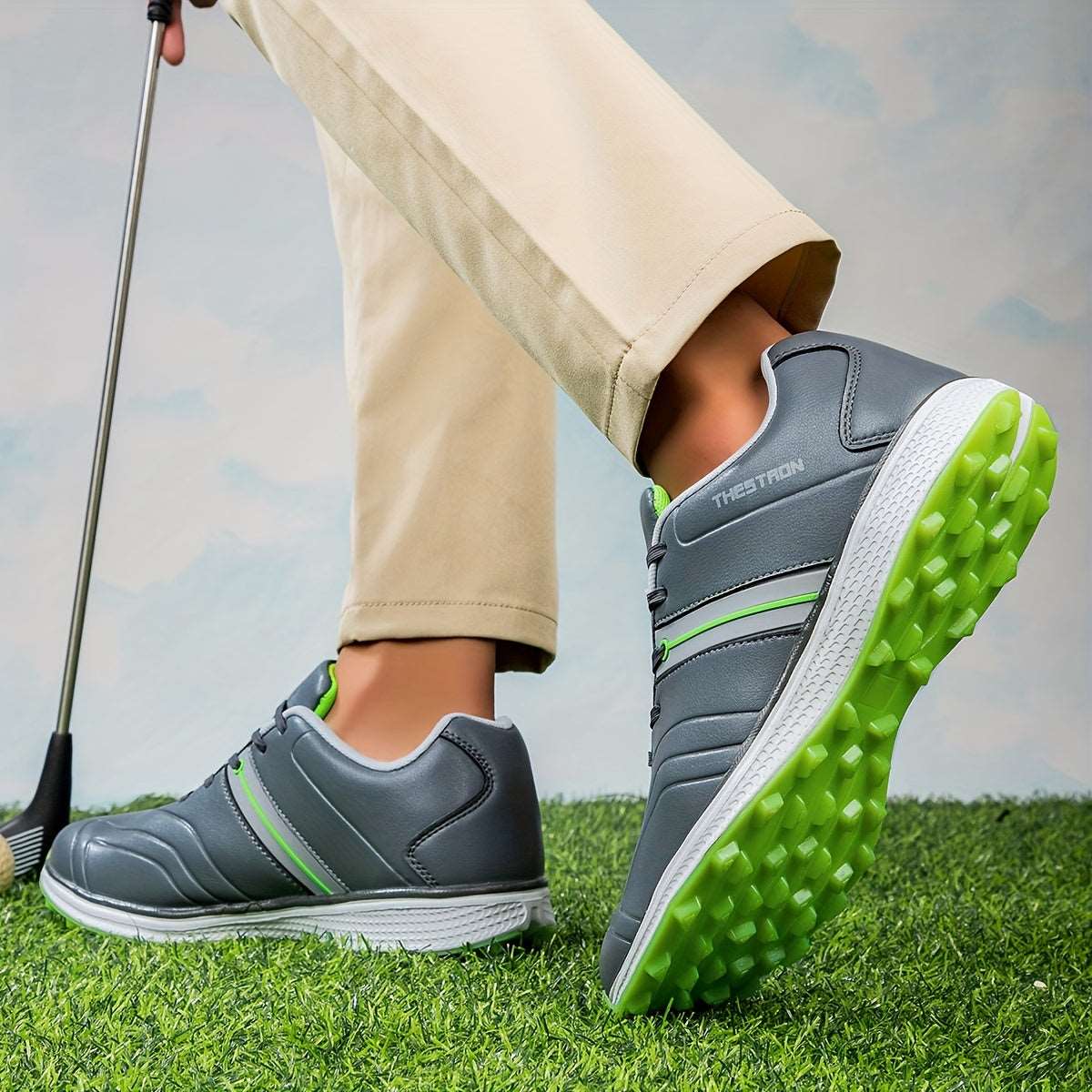 Men's Solid Non-slip Golf Shoes