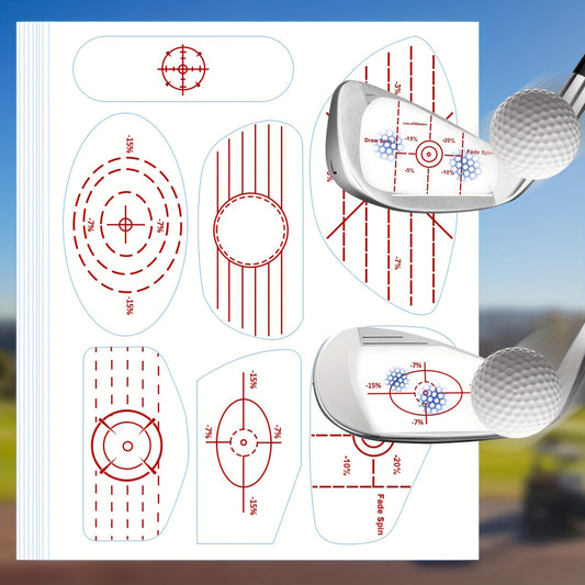 70 Precision Golf Impact Tape Labels for Improved Ball Striking Consistency