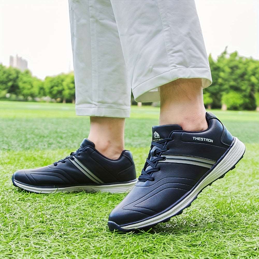 Men's Solid Non-slip Golf Shoes