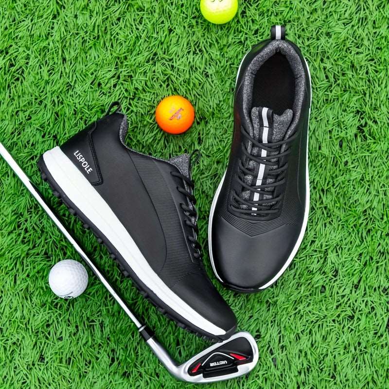 Men's Solid Non-slip Golf Shoes