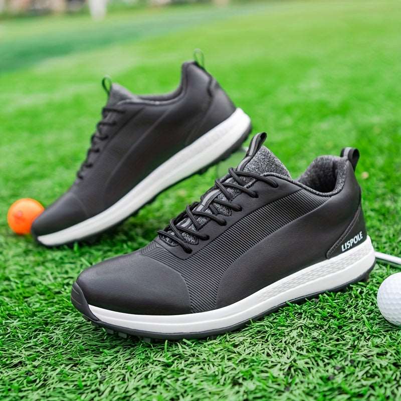 Men's Solid Non-slip Golf Shoes