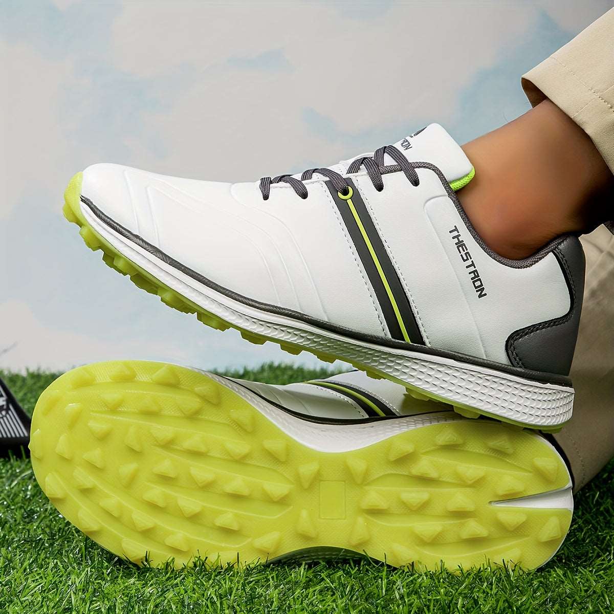 Men's Solid Non-slip Golf Shoes