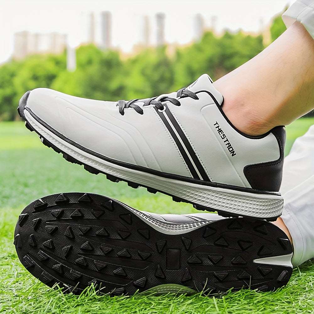 Men's Solid Non-slip Golf Shoes