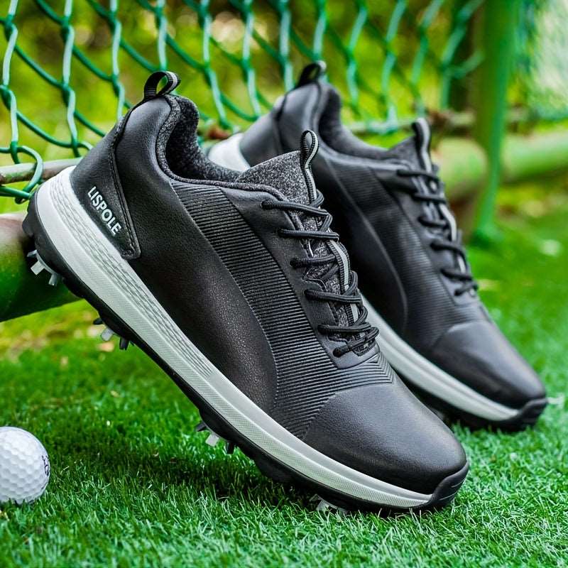 Men's Professional Lightweight Waterproof Golf Shoes with Spike's